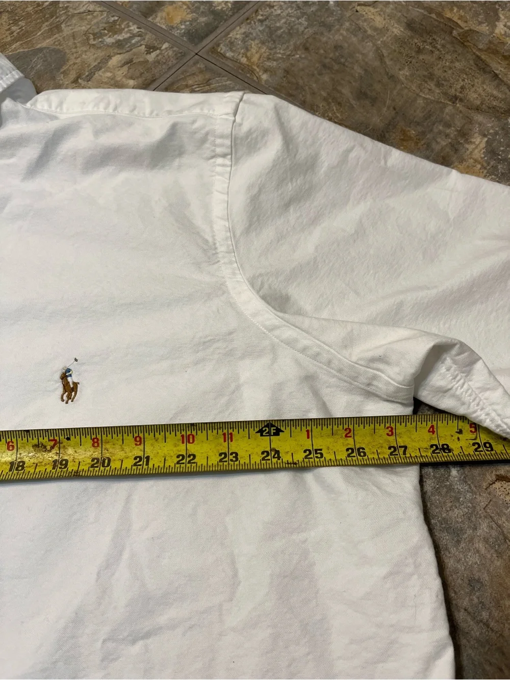Polo Ralph Lauren Classic Fit White Short Sleeve Button Shirt Mens XLT Cotton